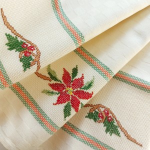 Christmas Kitchen Towel - Poinsettia
